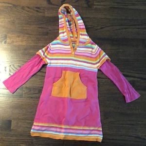 Hooded sweater dress